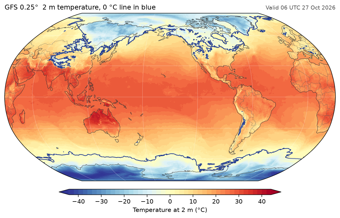 Global 2 m temperature